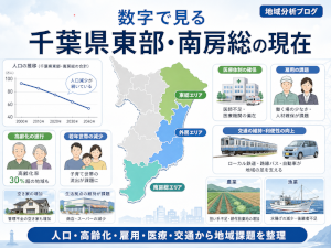 数字で見る千葉県東部・南房総の現在~人口減少・高齢化・雇用・医療・交通から地域課題を整理する