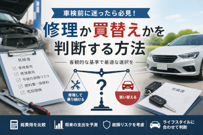 車検前に修理か買替えかを判断する方法