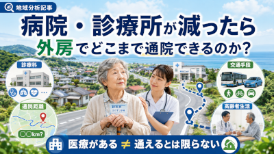 外房で病院や診療所が減ったらどこまで通院できるのか~医療機関までの距離と高齢者生活を考える