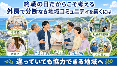 終戦の日だからこそ考える、外房で政治思想による分断を避け、地域コミュニティを維持するために