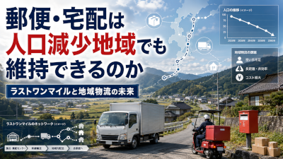 郵便や宅配は人口減少地域でも維持できるのか