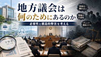 地方議会は何のためにあるのか~必要不可欠な制度が地域社会に弊害をもたらすとき