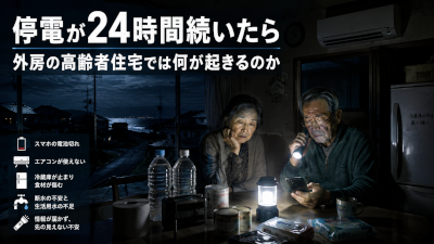 停電が24時間続いたら外房の高齢者住宅では何が起きるのか