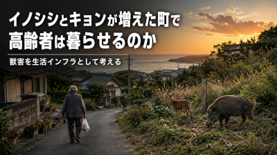 イノシシとキョンが増えた町で高齢者は暮らせるのか~獣害を生活インフラとして考える