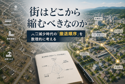 街はどこから縮むべきなのか~人口減少時代の撤退順序を数理的に考える