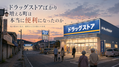 ドラッグストアばかり増える町は本当に便利になったのか