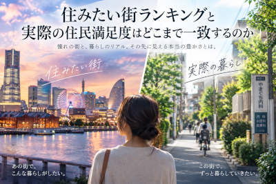 住みたい街ランキングと実際の住民満足度はどこまで一致するのか