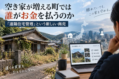 空き家が増える町では誰がお金を払うのか~遠隔住宅管理という新しい商売