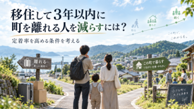 移住して３年以内に町を離れる人を減らすには何が必要なのか