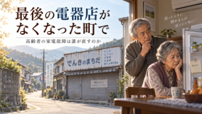 最後の電器店がなくなった町で、高齢者の家電故障は誰が直すのか