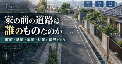 家の前の道路は誰のものなのか~町道、県道、国道、私道の境界を追う