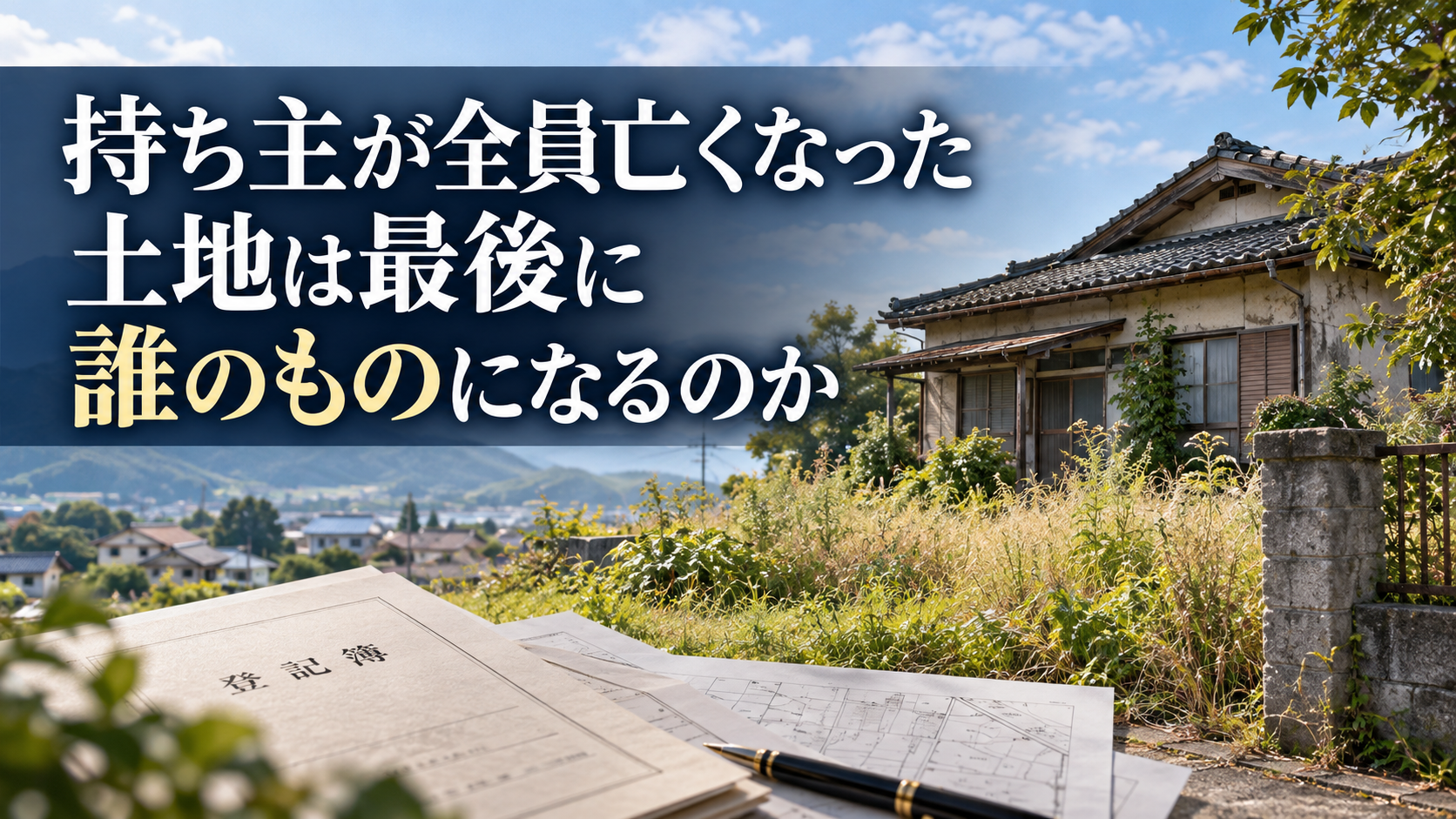 持ち主が全員亡くなった土地は最後に誰のものになるのか