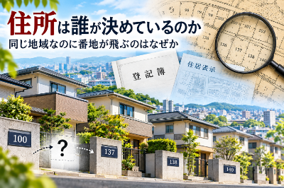 住所は誰が決めているのか～同じ地域なのに番地が飛ぶのはなぜか