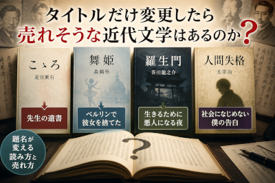 タイトルだけ変更したら売れそうな近代文学はあるのか