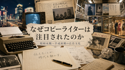昭和の終わりから平成初期なぜコピーライターという職業は注目を浴びたのか