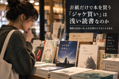 表紙だけで本を買うジャケ買いは浅い読書なのか