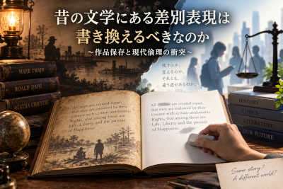昔の文学にある差別表現は書き換えるべきなのか