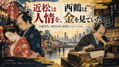 近松は人情を、西鶴は金を見ていた~元禄時代に現代日本の原型はできていたのか
