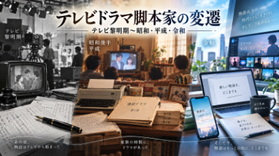 テレビドラマの脚本家は、何を失い、何を手に入れたのか~テレビ黎明期から昭和、平成、令和へ