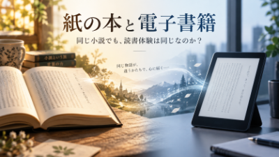 紙の本と電子書籍では、同じ小説を読んでも体験は同じなのか