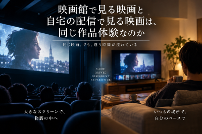 映画館で見る映画と自宅の配信で見る映画は、同じ作品体験なのか