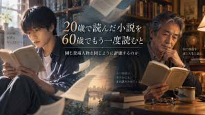 20歳で読んだ小説を60歳でもう一度読むと、同じ登場人物を同じように評価するのか