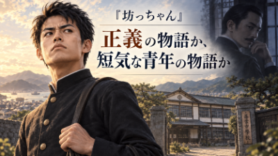 坊っちゃんは正義の物語なのか、それとも短気な青年の物語なのか