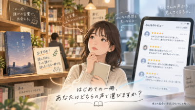 書店員の手書きPOPとネットのレビューでは、知らない本を買う決め手はどう違うのか