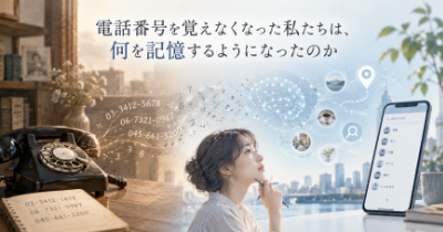 電話番号を覚えなくなった私たちは、何を記憶するようになったのか