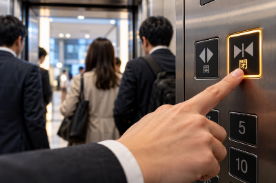なぜ日本のエレベーターでは閉ボタンがよく押されるのか