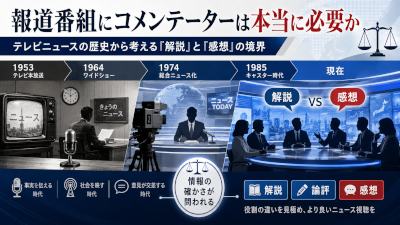 報道番組にコメンテーターは本当に必要か