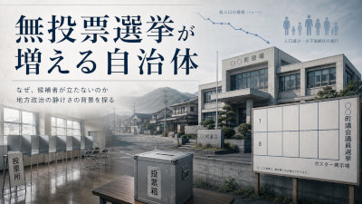 無投票選挙が増える自治体にはどんな共通点があるのか