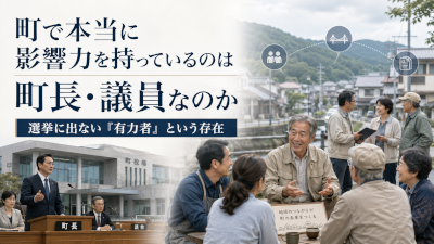 町で本当に影響力を持っているのは町長と議員なのか～選挙に出ない有力者という存在