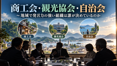 商工会、観光協会、自治会~地域で発言力の強い組織は誰が決めているのか