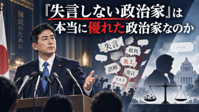 失言しない政治家は本当に優れた政治家なのか