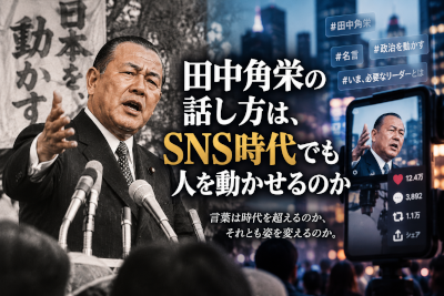 田中角栄の話し方は、SNS時代でも人を動かせるのか