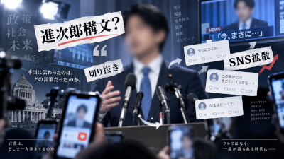 小泉進次郎はなぜ発言の一部分だけが政治家本人より有名になるのか