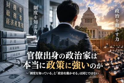 官僚出身の政治家は本当に政策に強いのか