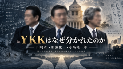 山崎拓、加藤紘一、小泉純一郎～YKKはなぜ三人とも同じ道を歩まなかったのか