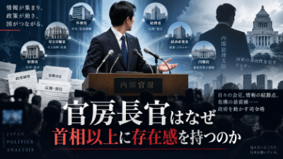 官房長官はなぜ首相以上に存在感を持つことがあるのか