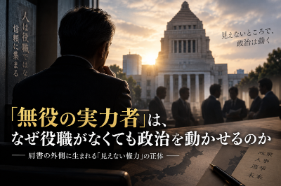 無役の実力者は、なぜ役職がなくても政治を動かせるのか